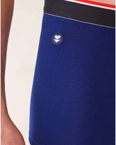 Boxer cotton Le Slip Français Marius (Indigo)