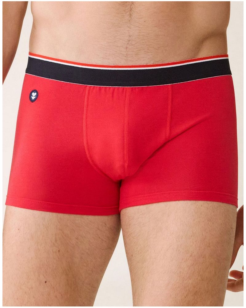 Boxer cotton Le Slip Français Marius (Rouge)