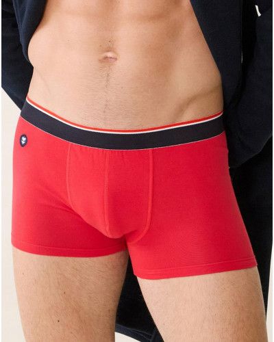 Boxer en coton Le Slip Français Marius (Rouge)