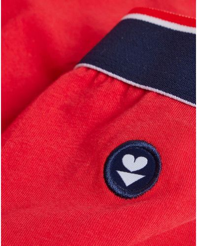 Boxer en coton Le Slip Français Marius (Rouge)