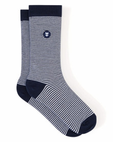 Cotton knee-high socks Le Slip Français Lucas (Marinière)