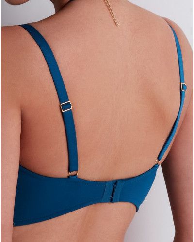 Longline underwired bra Cindy Bruna X Aubade Sumptuous Waves (Impérial blue)
