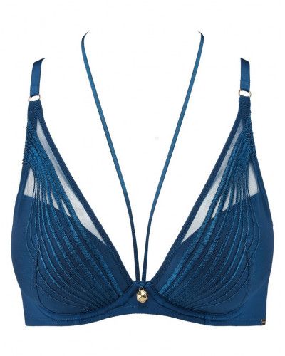Sujetador plunge Cindy Bruna X Aubade Sumptuous Waves (Impérial blue)
