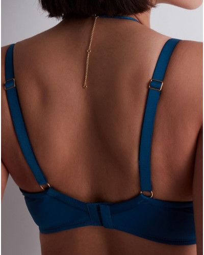 Plunge bra  Cindy Bruna X Aubade Sumptuous Waves (Impérial blue)