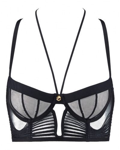 Longline underwired bra Cindy Bruna X Aubade Sumptuous Waves (Smoky attraction)