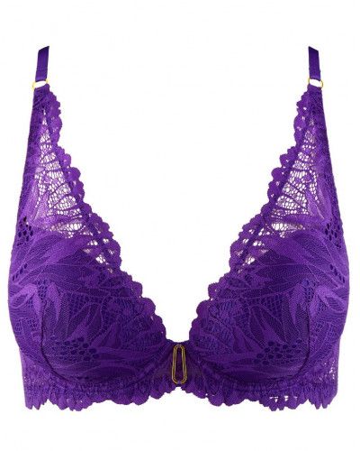 Plunge bra Aubade Flowermania (Poison Purple)