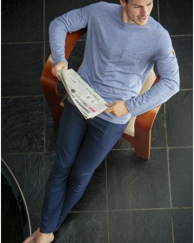 Long pajamas HOM Modal Comfort (Bleu Chiné/Marine)