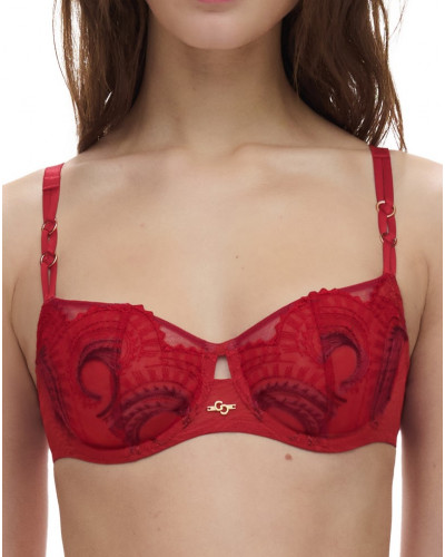 Demi bra Chantelle Mystic Dream (Rouge Passion/Aubergine)