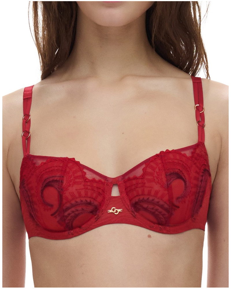 Sujetador corbeille Chantelle Mystic Dream (Rouge Passion/Aubergine)