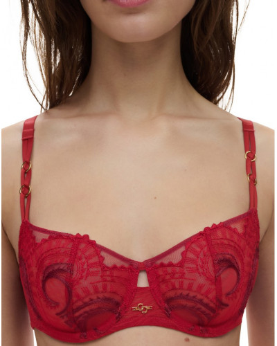 Soutien-gorge corbeille Chantelle Mystic Dream (Rouge Passion/Aubergine)