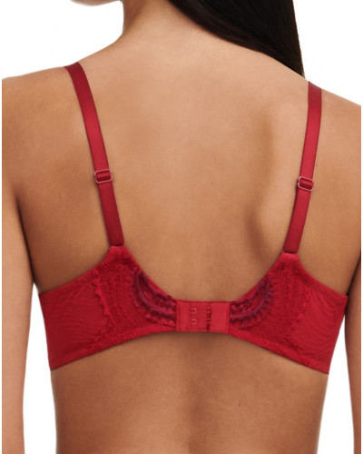 Soutien-gorge coque plongeant Chantelle Mystic Dream (Rouge Passion/Aubergine)