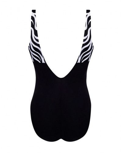 One-piece swimsuit with open fit Lise Charmel Ondes Marines (Ondes Bicolores)