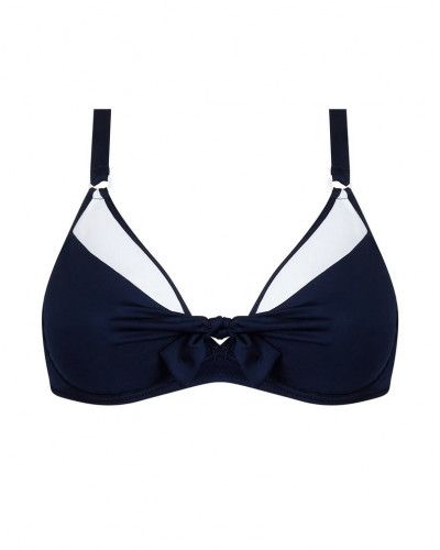 Soutien-gorge de bain armatures triangle Antigel La Skippeuse (Marine Skippeuse)