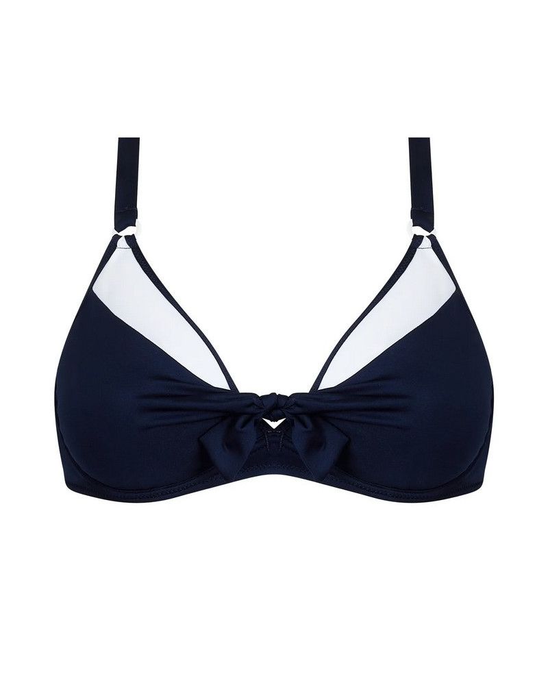 Soutien-gorge de bain armatures triangle Antigel La Skippeuse (Marine Skippeuse)