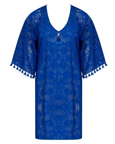 Beach tunic Antigel La Muse Dentelle (Cobalt)