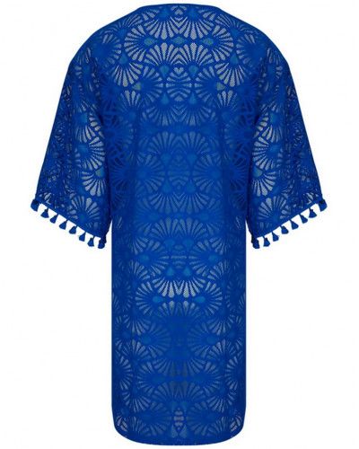 Beach tunic Antigel La Muse Dentelle (Cobalt)