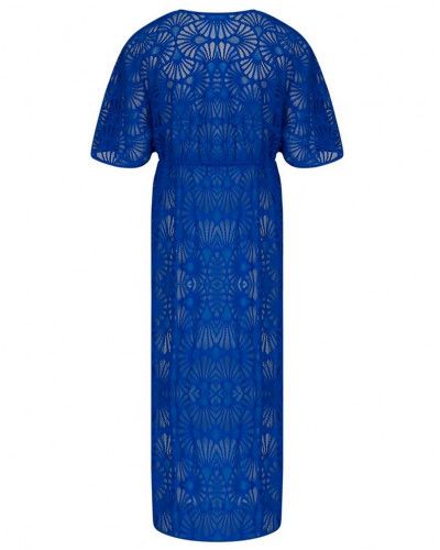 Long kimono Antigel La Muse Dentelle (Cobalt)