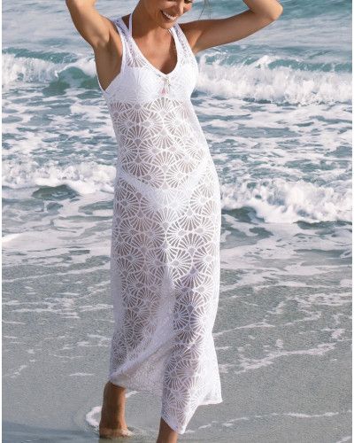 Long beach dress Antigel La Muse Dentelle (White)