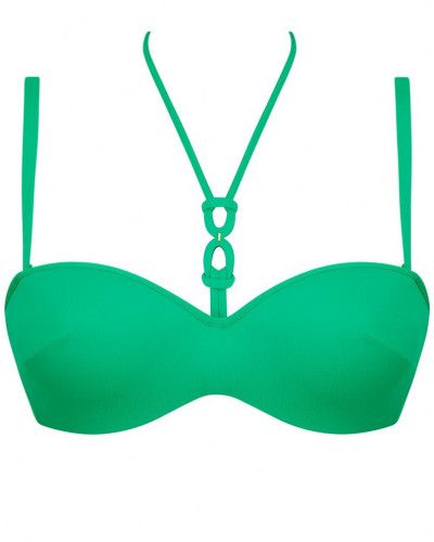 Soutien-gorge de bain bandeau coque Lise Charmel Grâce Infinie (Emeraude Infini)