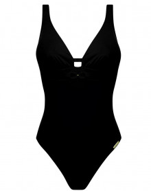 One-piece swimsuit open support Lise Charmel Grâce Infinie (Black)