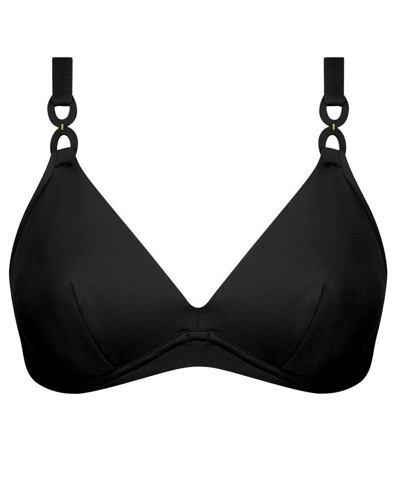Sujetador de baño triángulo con aros Lise Charmel Grâce Infinie (Negro)