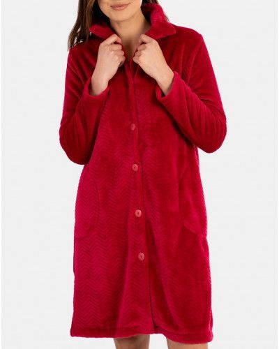 Robe de chambre à col Massana (Fuchsia)
