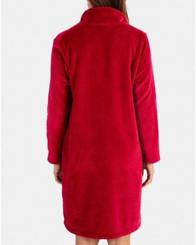 Robe de chambre à col Massana (Fuchsia)