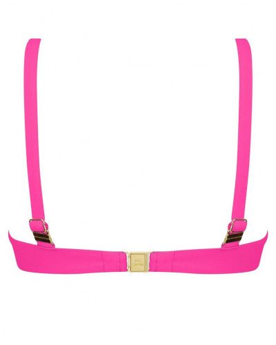 Soutien-gorge de bain triangle armatures Lise Charmel Grâce Infinie (Tresses Fuschia)