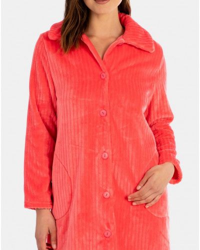 Bathrobe with collar Massana (Corail)