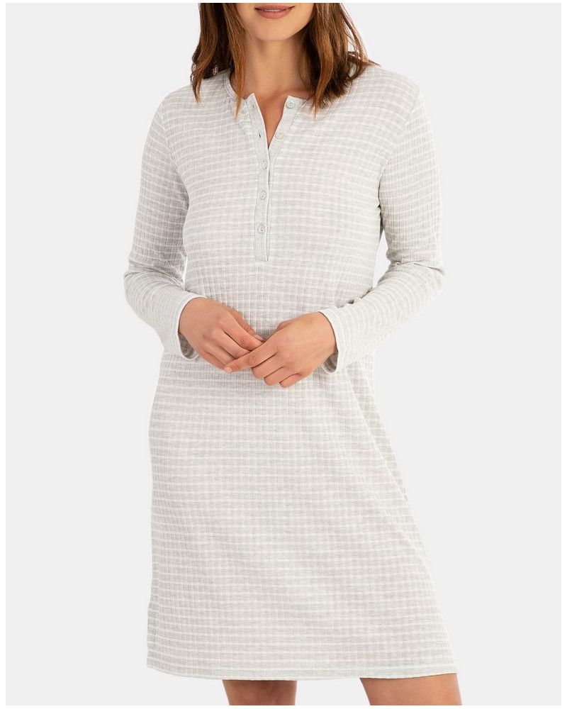 Nightdress with boutton Massana (Grey)