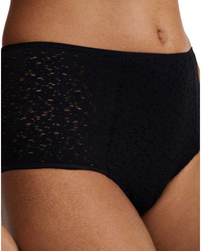 Culotte couvrante taille haute Chantelle Easy Feel Norah (Noir)