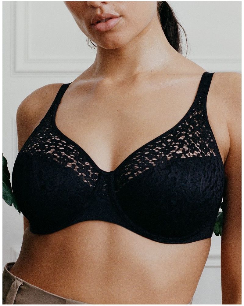 Sujetador moldeado con aros Chantelle Easy Feel Norah (Negro)