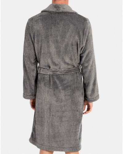 Bathrobe striped with pocket Massana (Multicolore)