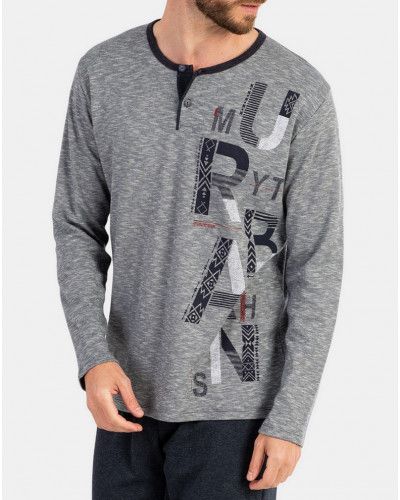 Pijama de manga larga urban Massana (Multicolor)