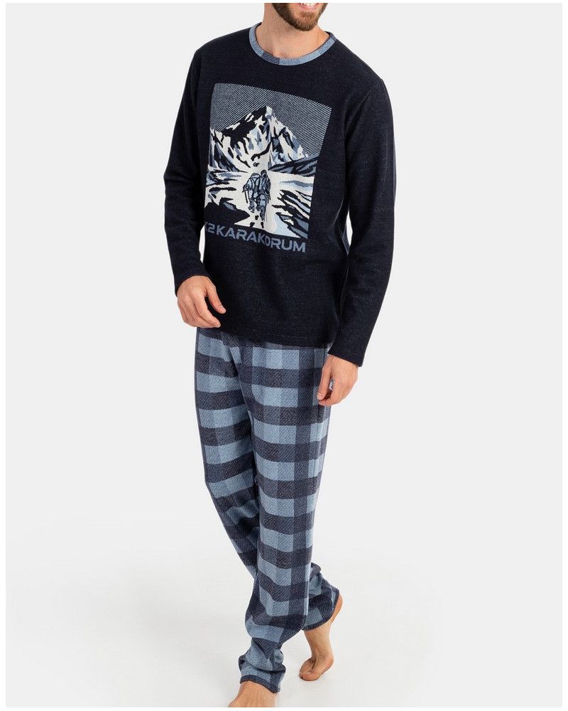 Pyjamas punto milano mountains long-sleeved Massana (Multicolour)