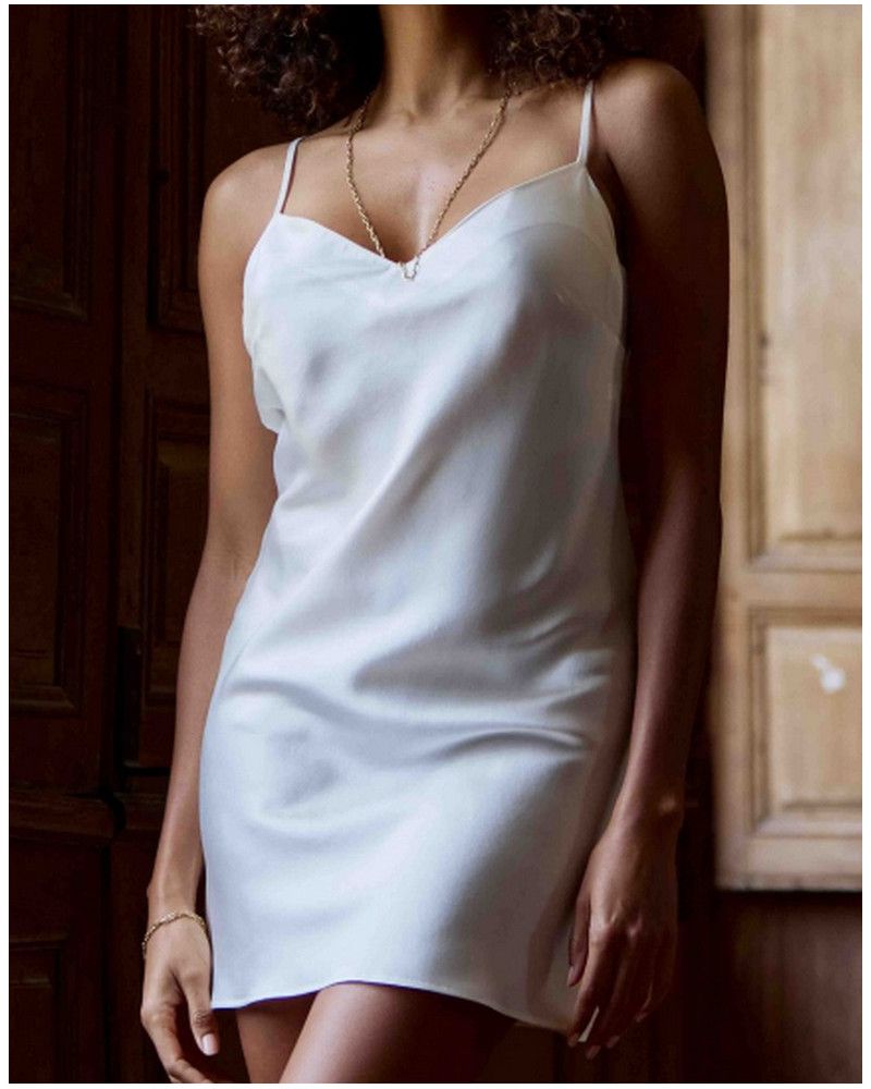 Tracy Marjolaine babydoll 100% silk (Naturel)