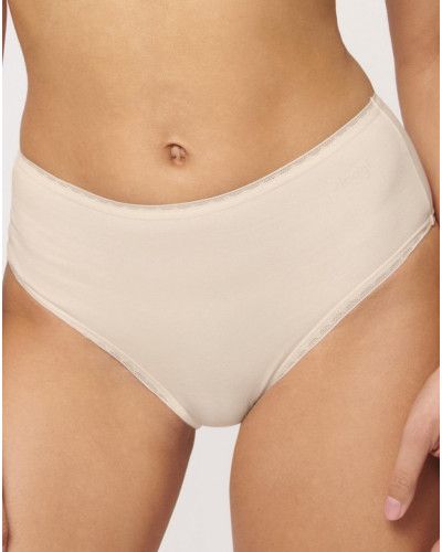 Pack of 2 high-waisted briefs Sloggi GO Coton Bio (Fresh powder)