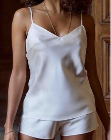 Tracy Marjolaine 100% silk camisole (Naturel)