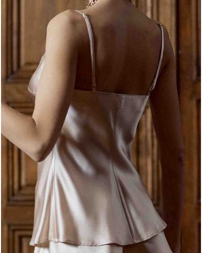 Tracy Marjolaine 100% silk camisole (Sable)