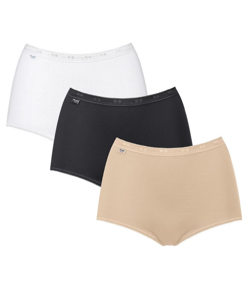 Maxi brief Sloggi Basic + (Pack of 3) (Blanc/noir/beige)
