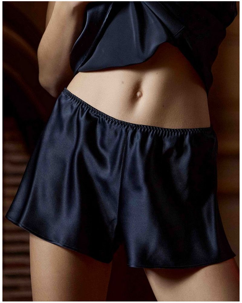 100% silk shorts Tracy Marjolaine (Black)