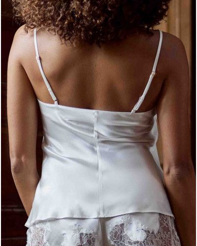 100% silk camisole Baccarat Marjolaine (Naturel)