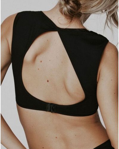 Top sans armature Sarda Avit (Noir)