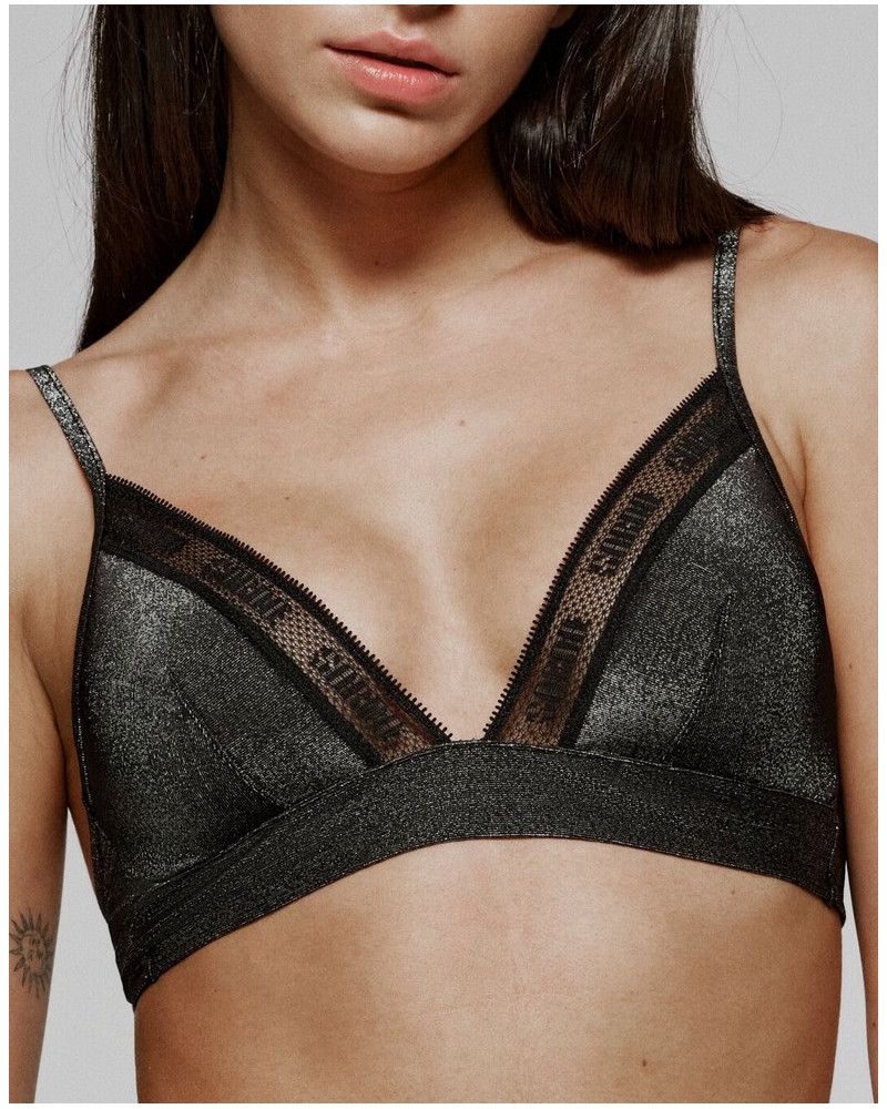 Hull bralette wireless Sarda Carreras (Black)