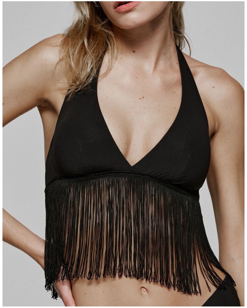 Top sin aros Sarda Tau (Negro)