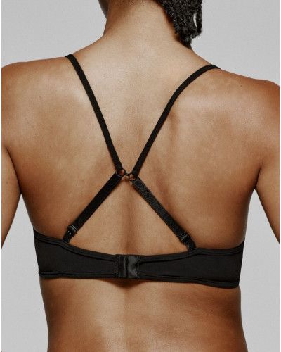 Padded plunge bra Sarda Tau (Black)