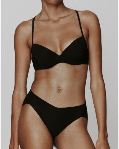 Sujetador preformado plunge Sarda Tau (Negro)