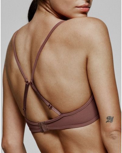 Padded plunge bra Sarda Tau (Red Copper)