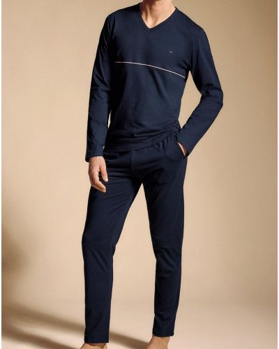 Pyjama long 100% coton Eden Park H52 (NB039)