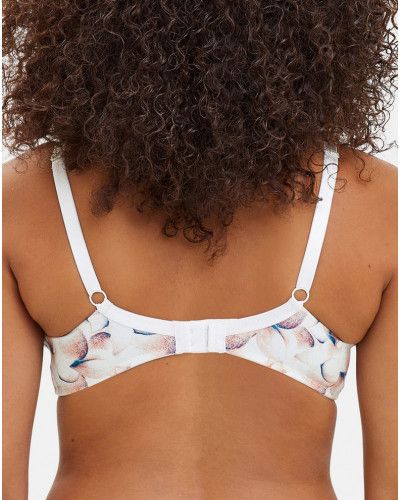 Sans Complexe Flora classic underwired bra in organic cotton (Imprimé poésie pastel)